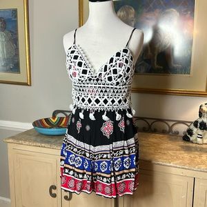 American Threads multi color romper